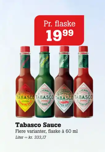 Poetzsch Padborg Tabasco Sauce tilbud