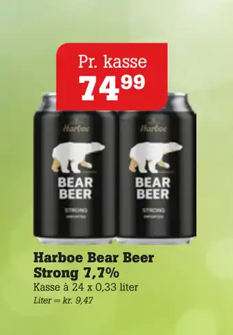 Poetzsch Padborg Harboe Bear Beer Strong 7,7% tilbud