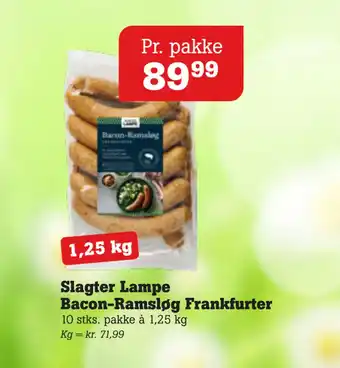 Poetzsch Padborg Slagter Lampe Bacon-Ramsløg Frankfurter tilbud