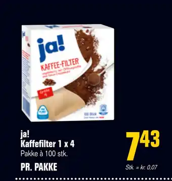 Otto Duborg ja! Kaffefilter 1 x 4 tilbud