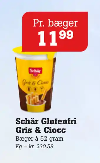 Poetzsch Padborg Schär Glutenfri Gris & Ciocc tilbud