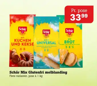 Poetzsch Padborg Schär Mix Glutenfri melblanding tilbud