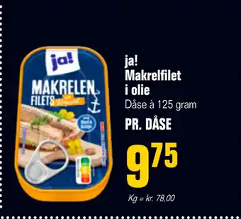 Poetzsch Padborg ja! Makrelfilet i olie tilbud