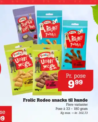 Poetzsch Padborg Frolic Rodeo snacks til hunde tilbud