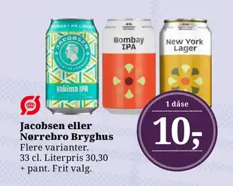 Dagli'Brugsen Jacobsen eller Nørrebro Bryghus tilbud