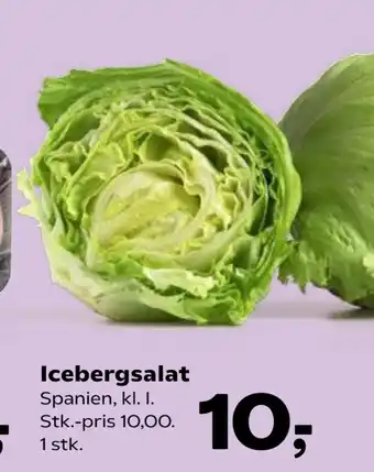 Kvickly Icebergsalat tilbud