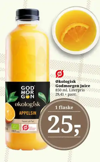 Dagli'Brugsen Økologisk Godmorgen juice tilbud