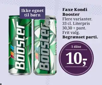 Dagli'Brugsen Faxe Kondi Booster tilbud