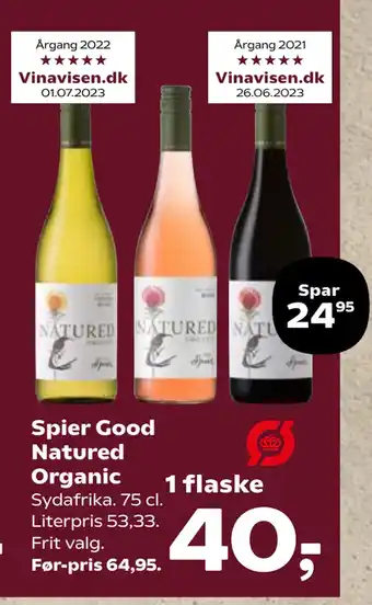 Kvickly Spier Good Natured Organic tilbud