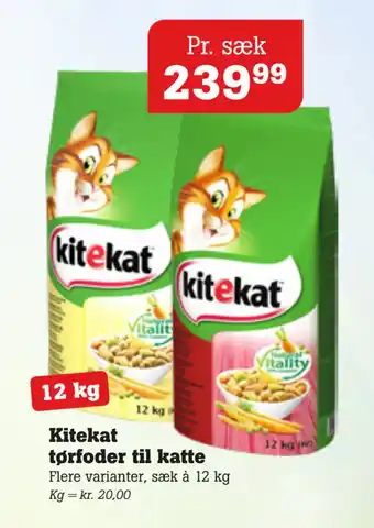Poetzsch Padborg Kitekat tørfoder til katte tilbud