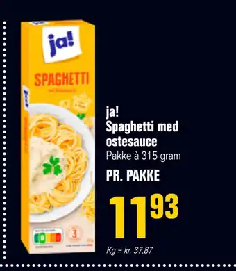 Poetzsch Padborg ja! Spaghetti med ostesauce tilbud