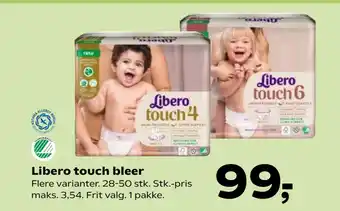 Kvickly Libero touch bleer tilbud