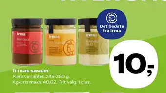 SuperBrugsen Irmas saucer tilbud