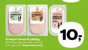 SuperBrugsen Frokost favorit pålæg tilbud
