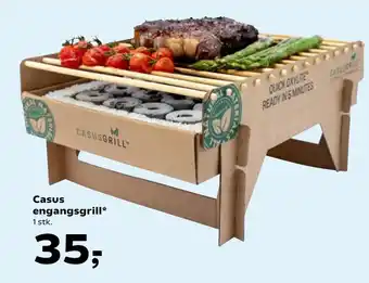 Casus engangsgrill