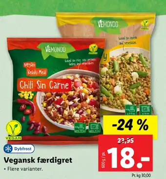 Lidl Vegansk færdigret tilbud