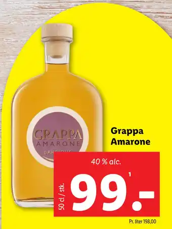 Lidl Grappa Amarone tilbud