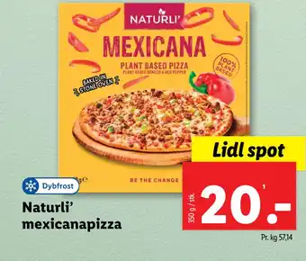 Lidl Naturli’ mexicanapizza tilbud