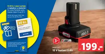 Lidl 12 V batteri 5 Ah tilbud