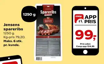 SuperBrugsen Jensens spareribs tilbud