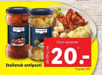 Lidl Italiensk antipasti tilbud