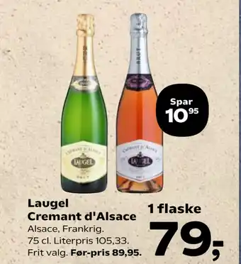 SuperBrugsen Laugel Cremant d'Alsace tilbud