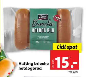 Lidl Hatting brioche hotdogbrød tilbud