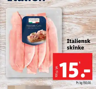 Lidl Italiensk skinke tilbud