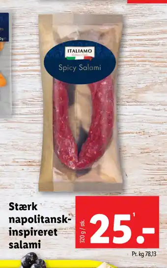 Lidl Stærk napolitanskinspireret salami tilbud