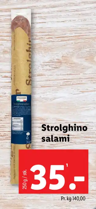 Lidl Strolghino salami tilbud