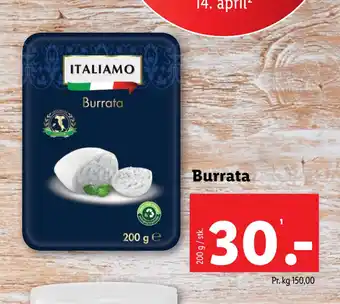 Lidl Burrata tilbud