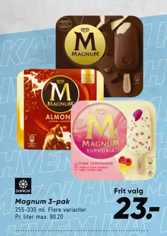 Bilka Magnum 3-pak tilbud