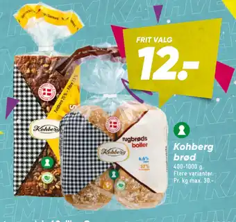 Bilka Kohberg brød tilbud