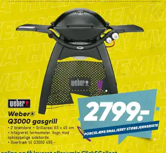 Bilka Weber Q3000 gasgrill tilbud