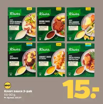 Netto Knorr sauce 3-pak tilbud