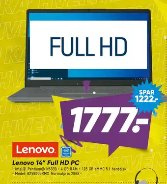 Bilka Lenovo 14” Full HD PC tilbud