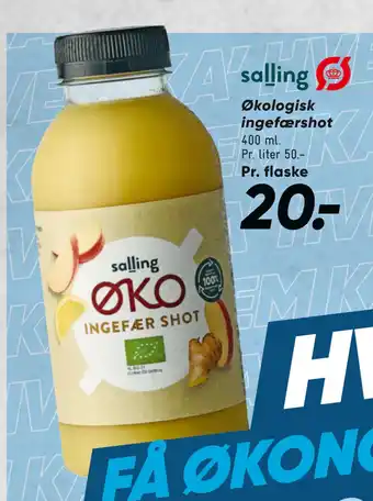 Bilka Økologisk ingefærshot tilbud