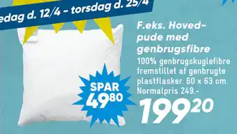 Bilka Hovedpude med genbrugsfibre tilbud