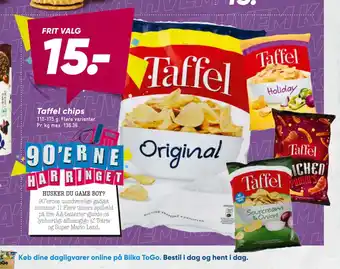 Bilka Taffel chips tilbud