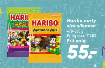 Bilka Haribo party size slikpose tilbud