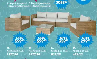 Napoli loungestol