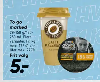 Bilka To go marked tilbud