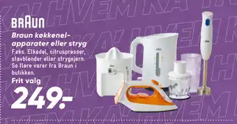 Bilka Braun køkkenelapparater eller stryg tilbud