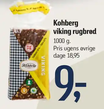 Føtex Kohberg viking rugbrød tilbud