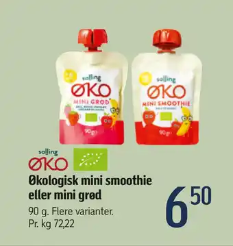 Føtex Økologisk mini smoothie eller mini grød tilbud