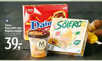 Føtex Solero, Daim vaffel eller Magnum isbæger tilbud