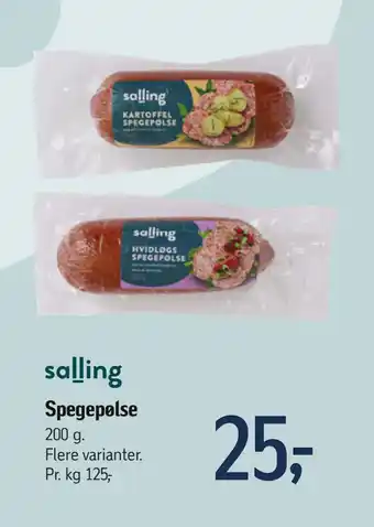 Føtex Spegepølse tilbud