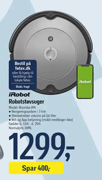 Føtex Robotstøvsuger tilbud