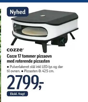 Føtex Cozze 17 tommer pizzaovn med roterende pizzasten tilbud