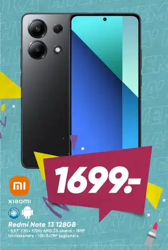 Bilka Redmi Note 13 128GB tilbud